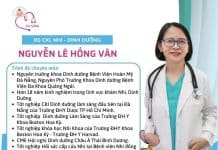 PHÒNG KHÁM NHI – DINH DƯỠNG CHUYÊN SÂU HEALTHCARE BS.CKI NGUYỄN LÊ HỒNG VÂN Thông tin cá nhân Bác sỹ Nguyễn Lê Hồng Vân